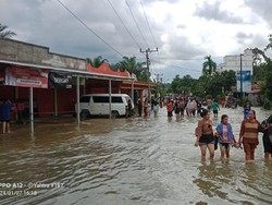 Sungai Temelat Meluap, Puluhan Rumah di Mura Terendam Banjir