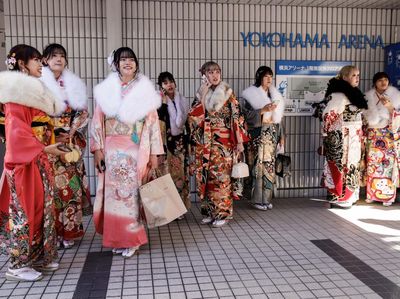 Cantiknya Gadis-gadis Jepang saat Rayakan Hari Kedewasaan