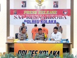 Polisi Tangkap 2 Pengedar Narkoba di Kolaka, 1,1 Kg Sabu Disita
