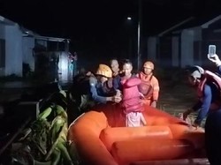 Banjir Terjadi di Jonggol Bogor, 42 Orang Mengungsi