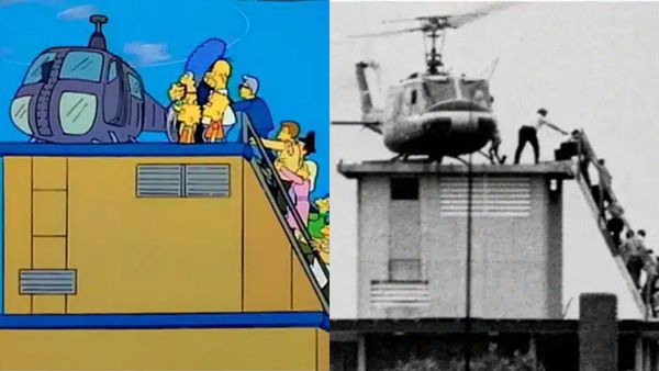 Foto Sejarah yang Diciptakan Kembali oleh Kartun The Simpsons