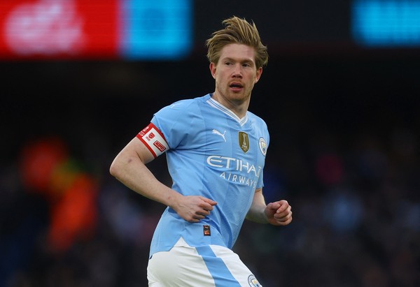 Soccer Football -  FA Cup - Third Round - Manchester City v Huddersfield Town - Etihad Stadium, Manchester, Britain - January 7, 2024 Manchester Citys Kevin De Bruyne Action Images via Reuters/Lee Smith