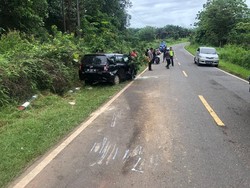 Pasutri Tewas Usai Sigra Beradu Banteng dengan Truk di Bangka