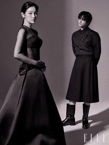 Potret Park Soo Dam dan Seo In Guk dalam pemotretan bersama ELEE Korea