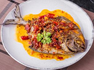 Resep Ikan Bawal Goreng Bumbu Cabe Merah yang Renyah Pedas Resep Ikan Bawal Goreng Bumbu Cabe Merah yang Renyah Pedas