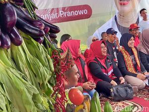 Istri Ganjar Pranowo Janji Sejahterakan Petani di Lampung