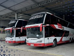 PO Mtrans Luncurkan Bus Tingkat Baru, Bodi Tentrem Dikombinasi Sasis Volvo
