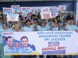 Kini Komunitas Teater DKI Gabung Gaspoll Bro Siap Dukung Prabowo-Gibran