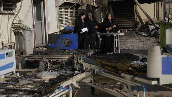 Sisa-sisa Kebakaran Rumah Sakit di Irak yang Tewaskan Empat Bayi