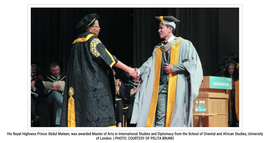 Potret wisuda S2 Pangeran Abdul Mateen