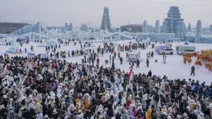 Rekor! Potret Antusias Pengunjung Liburan di Festival Es Harbin
