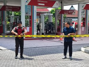 Ledakan di SPBU Undip Semarang, 1 Pegawai Luka Bakar Ledakan di SPBU Undip Semarang, 1 Pegawai Luka Bakar