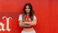 Foto: Wanita Viral Nonton Bola Tak Pakai Baju, Tubuhnya Dilukis Body Painting