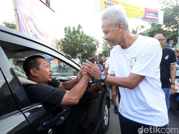 Ganjar Berolahraga dan Sapa Warga Tegal
