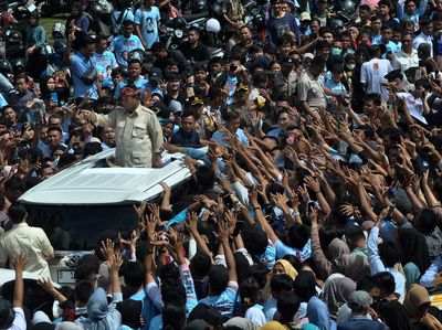 Prabowo Hadiri Konsolidasi Relawan di Bengkulu