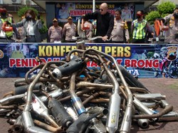 Ancaman Sanksi Tilang ke Pemotor di Jakarta yang Pakai Knalpot Brong