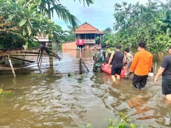 5 Dusun di Muba Masih Terendam Banjir, Warga Mengungsi