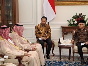 Maruf Temui Wamenlu Saudi, Bahas soal Palestina-Ekonomi Syariah