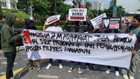 Aksi Gabungan Mahasiswa Ajak Masyarakat Ciptakan Pemilu Damai