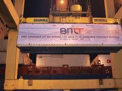 Terminal Peti Kemas Belawan Resmi Beroperasi, Bongkar Muat Capai 1.000 TEUs