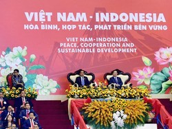 Jokowi dan Presiden Vietnam Saksikan Pencak Silat di Hanoi
