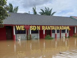 35 Sekolah di Muratara Terendam Banjir, Siswa Diliburkan