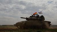 Tank Israel Kibarkan Bendera LGBT di Perbatasan Gaza