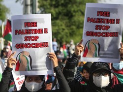 Aksi Demo di Berbagai Negara Tandai 100 Hari Perang Israel-Hamas
