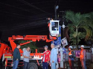400 Lampu Jalan yang Rusak di Palembang Diperbaiki, Target Minggu Ini Selesai