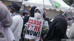 Protes Global di Jakarta, Massa Sebut Pemimpin Israel sebagai Penjahat Perang
