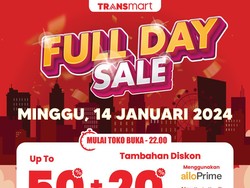 Transmart Full Day Sale Hadir Lagi Hari Ini, Ada Diskon 50%+20%!