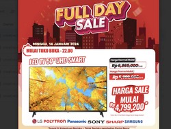 Transmart Full Day Sale! TV LED 50 UHD Smart TV Diskon Rp 2,2 Juta