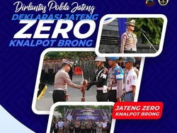 Dukung Pemilu Damai, Ditlantas Polda Jateng Deklarasi Zero Knalpot Brong