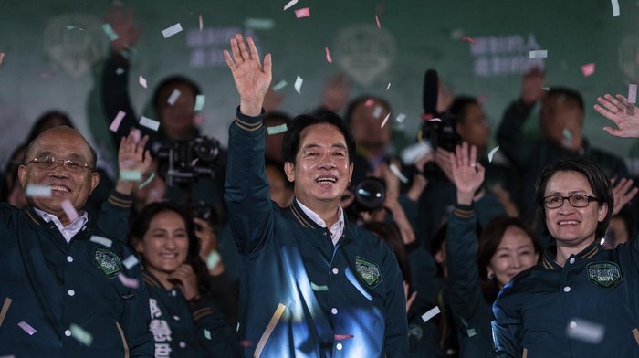 Lai Ching-te terpilih sebagai Presiden baru Taiwan. Lai Ching-te menang Pilpres Taiwan melawan Hou Yu-ih dari oposisi Kuomintang (KMT).