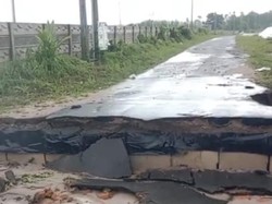 Jembatan di Bangka Barat Putus, Pemprov Babel Bangun Jembatan Darurat