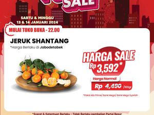 Pesta Diskon Transmart Full Day Sale, Jeruk Shantang Mulai dari Rp 2 Ribuan!