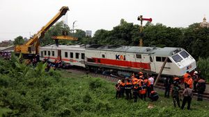 KAI Kerahkan Crane untuk Evakuasi KA Pandalungan Anjlok di Sidoarjo