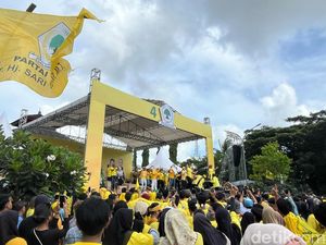 Pimpin Senam Gemoy, Airlangga Ingin Kuningkan NTB dan Menangkan Prabowo-Gibran