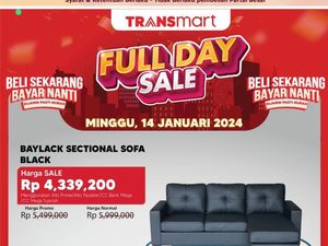Merapat! Beli Sofa di Transmart Full Day Sale Hemat Rp 1,6 Jutaan