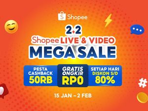 Catat! Ini Promo 2.2 Shopee Live & Shopee Video Mega Sale