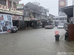 Sejumlah Wilayah Pangkalpinang Terendam Usai Diguyur Hujan 3 Jam
