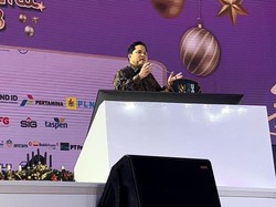 Acara Natal Kementerian BUMN, Erick Thohir Titip Jaga Toleransi ke Prabowo