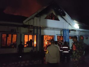 Kantor Dinas P2KBP3A Morowali Utara Kebakaran, Kerugian Capai Rp 1 Miliar