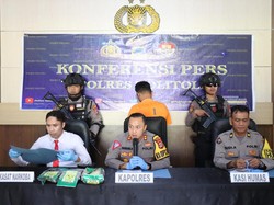 Pria di Tolitoli Edarkan Narkoba dari Kaltara Ditangkap, 3 Kg Sabu Disita