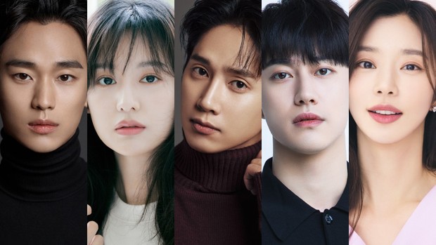 Deretan pemeran utama dalam drakor Queen of Tears/Foto: soompi.com Potret aktor yang berperan dalam Queen of Tears.