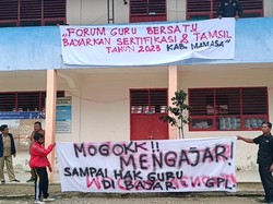 Guru di Mamasa Mogok Mengajar gegara Tunjangan Sertifikasi Menunggak 2 Bulan