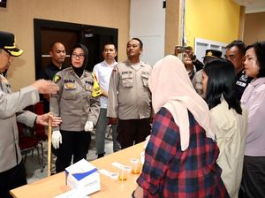 Polresta Pekanbaru Cek Urine Personel Jaga KPU-Gudang Logistik, Nihil Narkoba