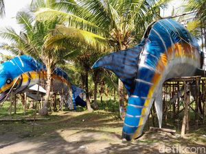 Setahun Terdampar, Ornamen 2 Ikan Marlin Rp 1,8 Miliar Mulai Karatan