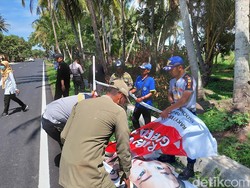 APK Roboh Bikin Pemotor Celaka di Kulon Progo, Bawaslu Lakukan Penertiban
