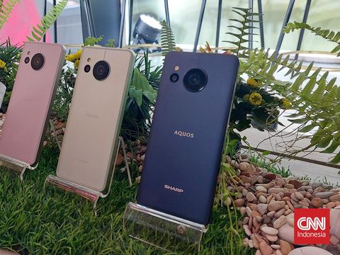 Sharp Aquos Sense8 Peluncuran Hp Sharp Aquos Sense8 di Jakarta, Selasa (16/1). Ponsel pabrikan Jepang ini dibanderol mulai Rp5,9 jutaan.
